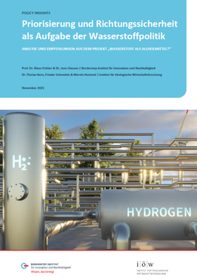 Priorisierung und Richtungssicherheit als Aufgabe der Wasserstoffpolitik