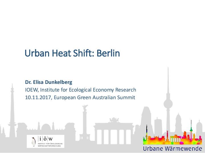 Urban Heat Shift: Berlin