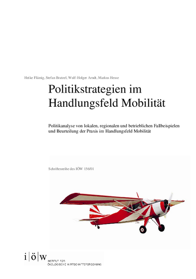 Politikstrategien im Handlungsfeld Mobilität