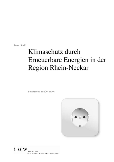 Klimaschutz durch Erneuerbare Energien in der Region Rhein-Neckar