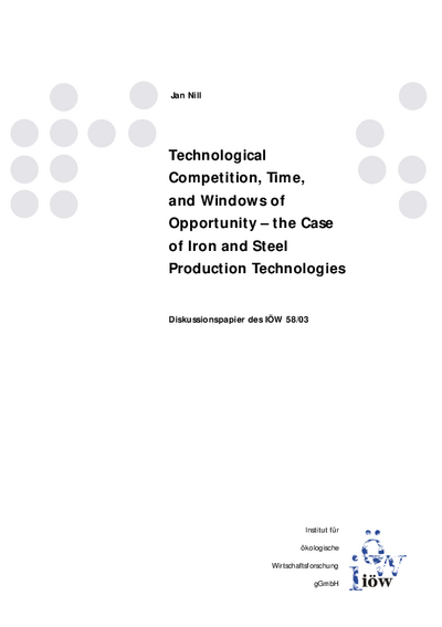 Technological Competition, Time, and Windows of Opportunity