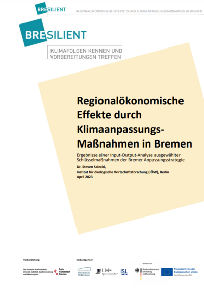 Regional economic effects of climate adaption measures in Bremen