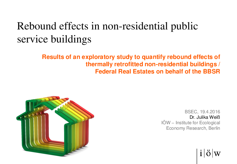 Rebound effects in non-residential public service buildings