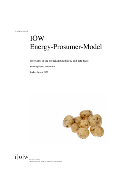 IÖW Energy Prosumer Model
