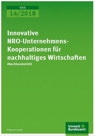 Innovative NRO-Unternehmens-Kooperationen für nachhaltiges Wirtschaften