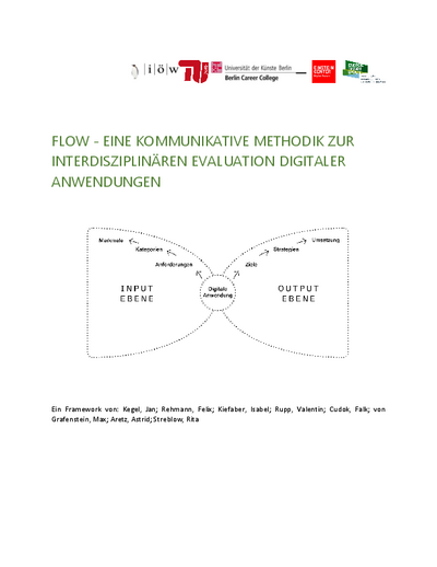 FLOW – A communicative methodology for the interdisciplinary evaluation of digital applications
