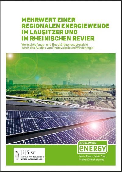 Mehrwert einer regionalen Energiewende im Lausitzer und im Rheinischen Revier