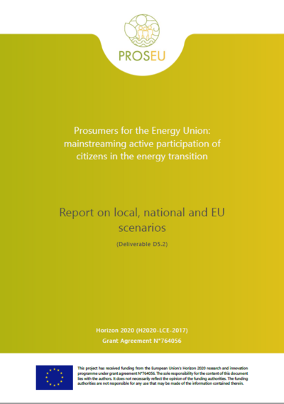 Prosumers for the Energy Union: mainstreaming active participation of citizens in the energy transition