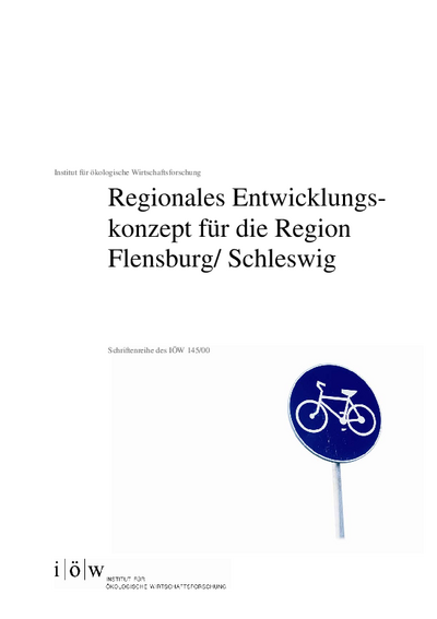 Regionales Entwicklungskonzept für die Region Flensburg/Schleswig