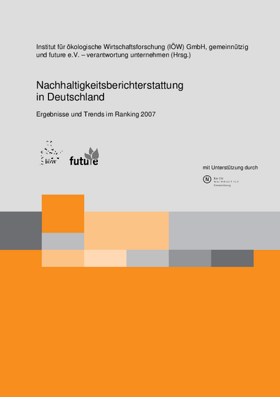 Sustainability reporting in Germany.