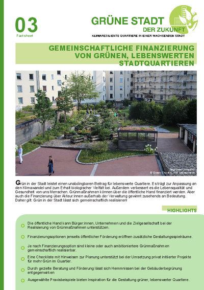 Gemeinschaftliche Finanzierung von grünen, lebenswerten Stadtquartieren