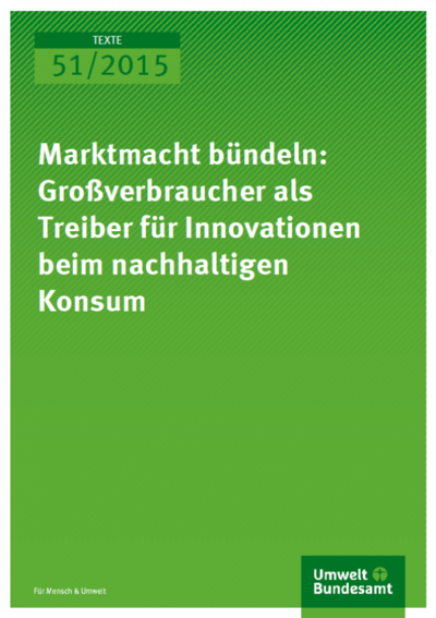 Non-Public Bulk Consumers as Drivers of Eco-Innovations and Demand Side Related Innovation Policy