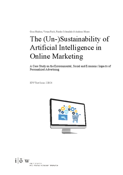 The (Un-)Sustainability of Artificial Intelligence in Online Marketing