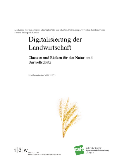 Digitalisierung der Landwirtschaft
