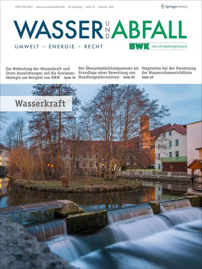 The ecosystem service approach as a basis for an assessment of alternative actions in terms of the WFD for the federal waterway Lahn