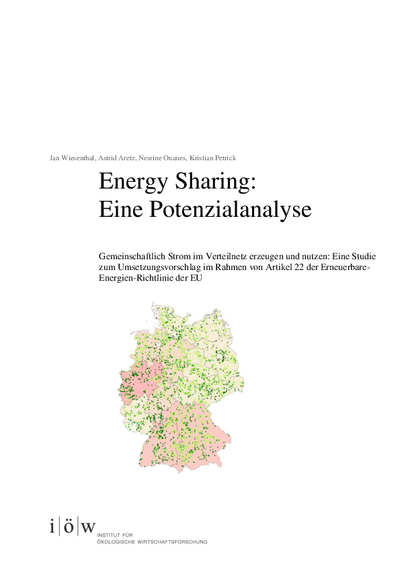 Energy Sharing: Eine Potenzialanalyse