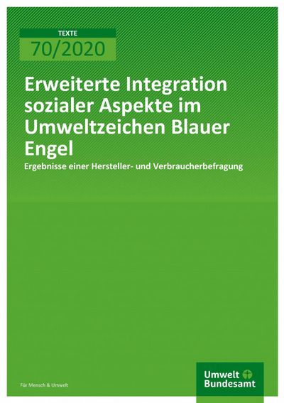 Extended integration of social aspects in the eco-label Blue Angel