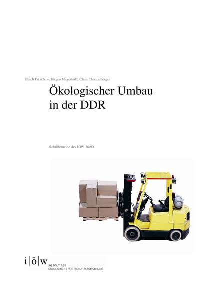 Umweltreport DDR: Ökologischer Umbau in der DDR