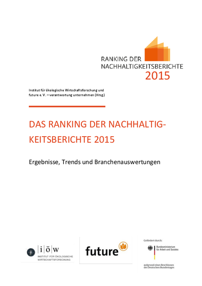 Das Ranking der Nachhaltigkeitsberichte 2015