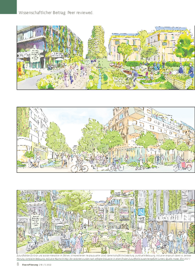 Zukunftsbilder für grüne, klimaresiliente Quartiere
